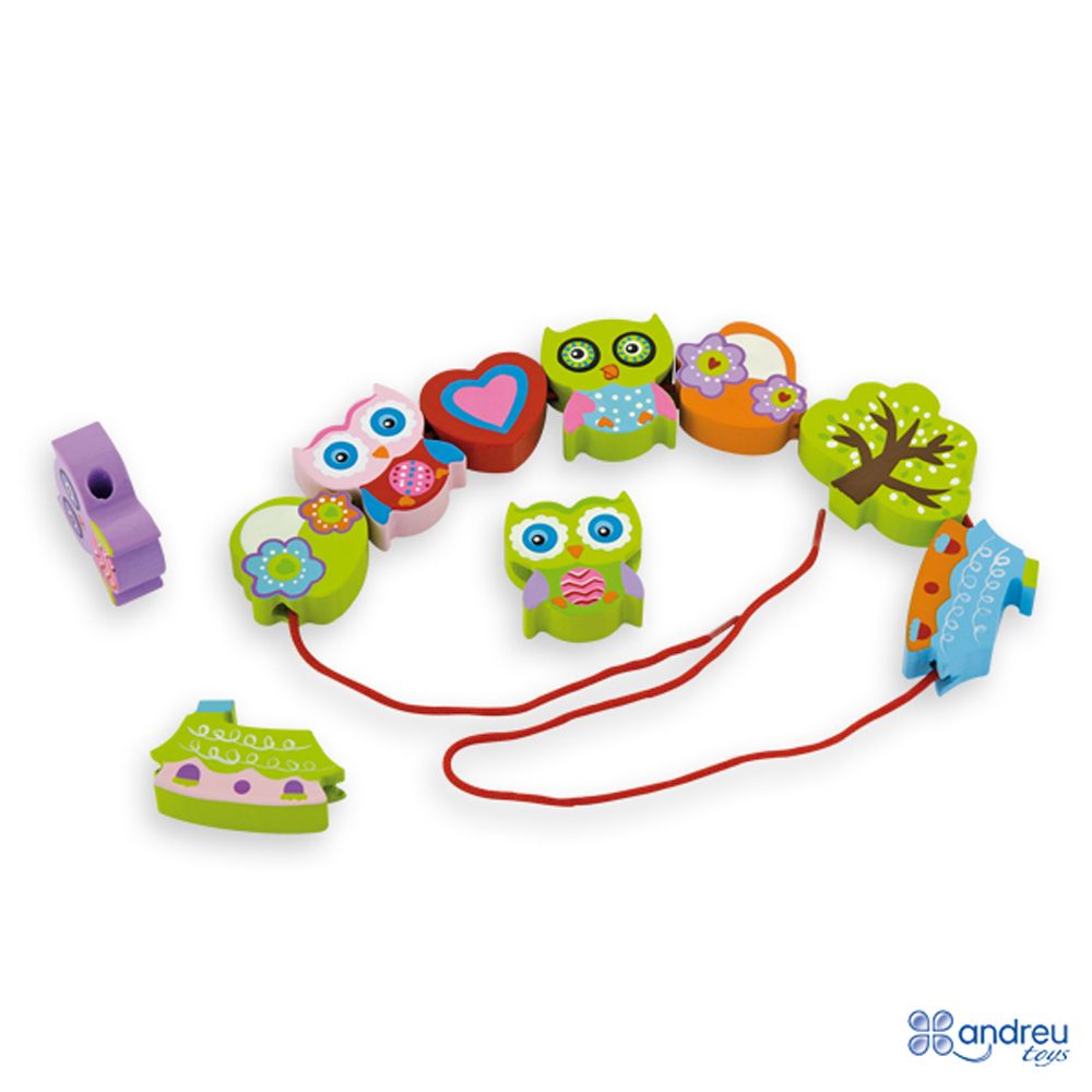 Играчка за нанизване Бухали