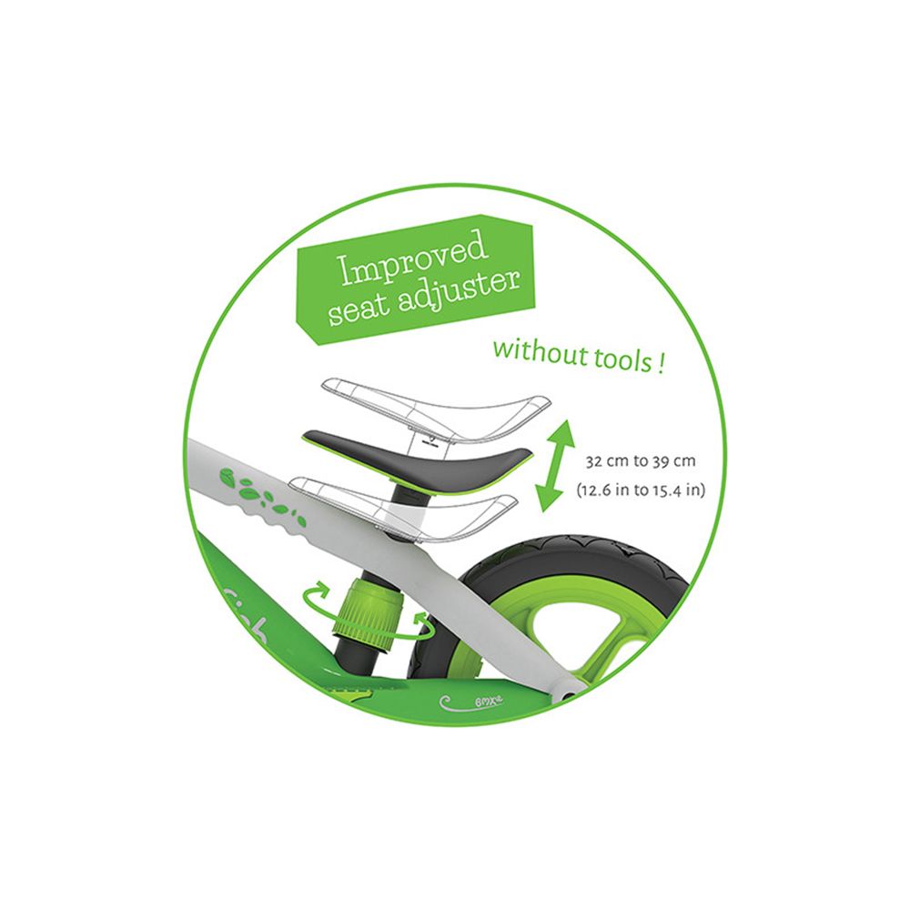 BMXie 02, колело за баланс, зелено