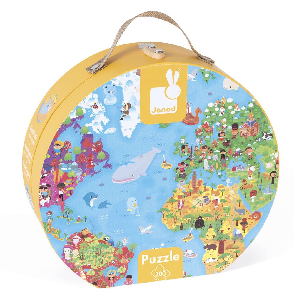 Пъзел в куфарче, Карта на света, 300 части