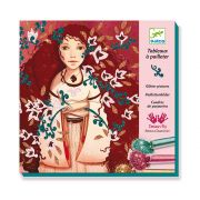 Комплект за рисуване с брокат, Злато и коприна