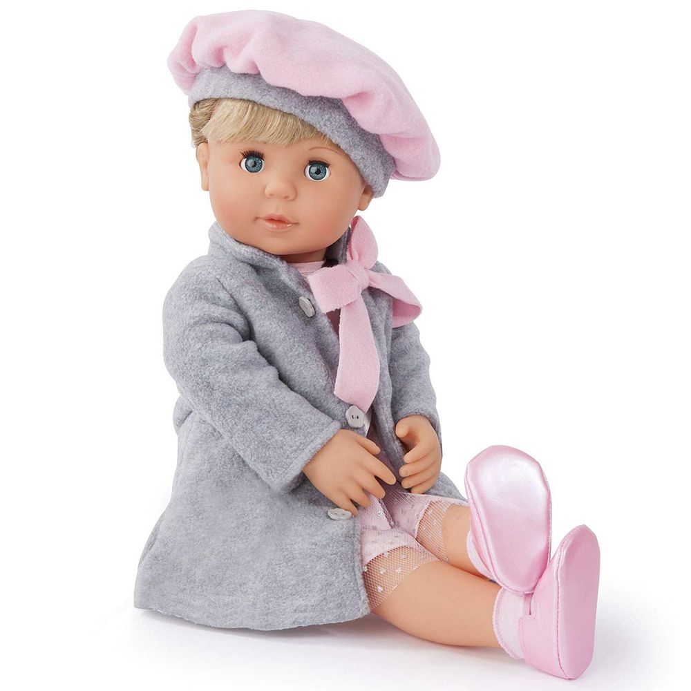 Говореща на български кукла, Мария, със сиво палто