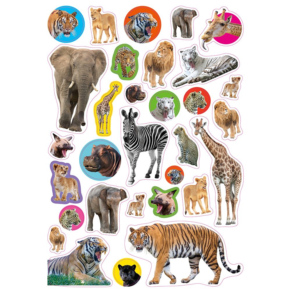 Книжка със стикери, Животни