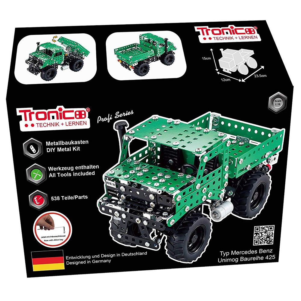 Метален конструктор, Камион MERCEDES BENZ UNIMOG