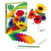 Комплект за декорация, Букет горски цветя от креп хартия