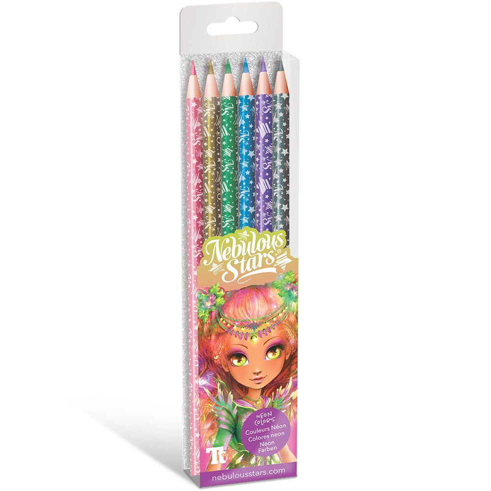 Nebulous Stars, Цветни моливи, цветове металик, 6 бр.