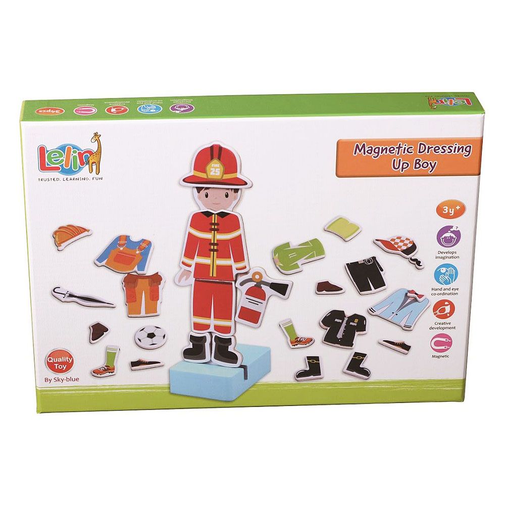 Момче с магнитни дрехи за преобличане, Професиите