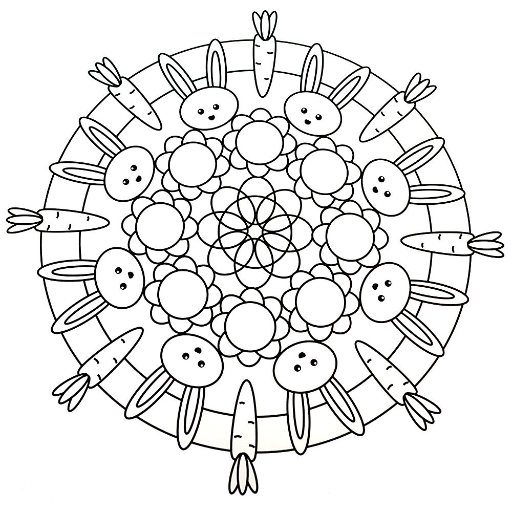 Книжка за оцветяване, Мандали