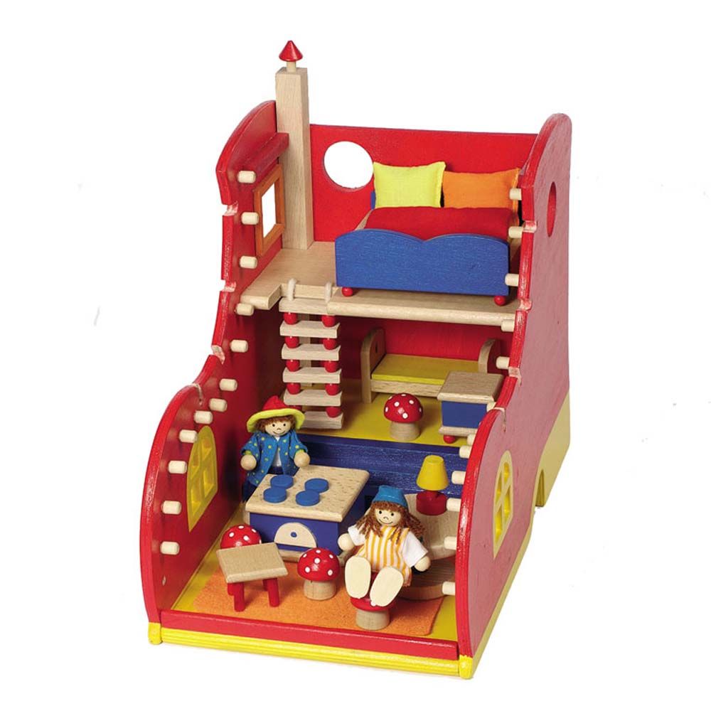 Дървена къща, Обувка с обзавеждане