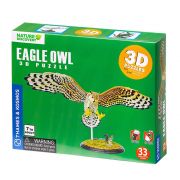 3D пъзел, диорама, Бухал, 33 части