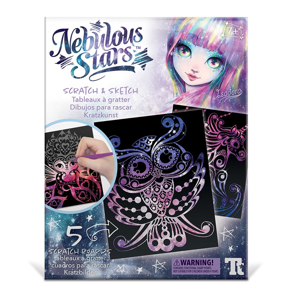 Творчески комплект със скреч карти и шаблони, Изадора