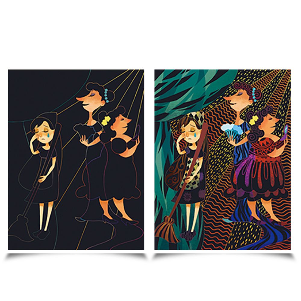 Скреч картини, Пепеляшка