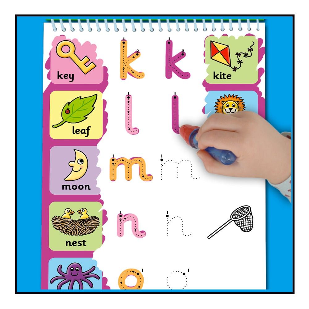 Детска книжка, Рисувай с вода, Букви