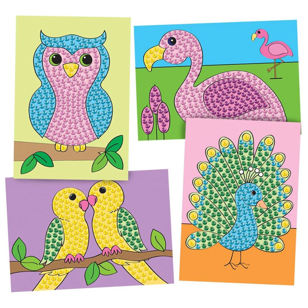 Изкуство с пайети "Птици"