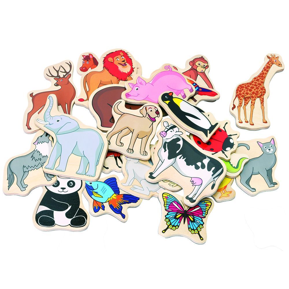 Дървени магнити Животни