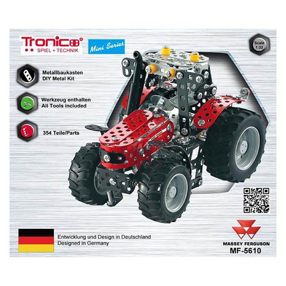 Mini Serie, Метален конструктор, Трактор MASSEY FERGUSON MF-5610, Tronico