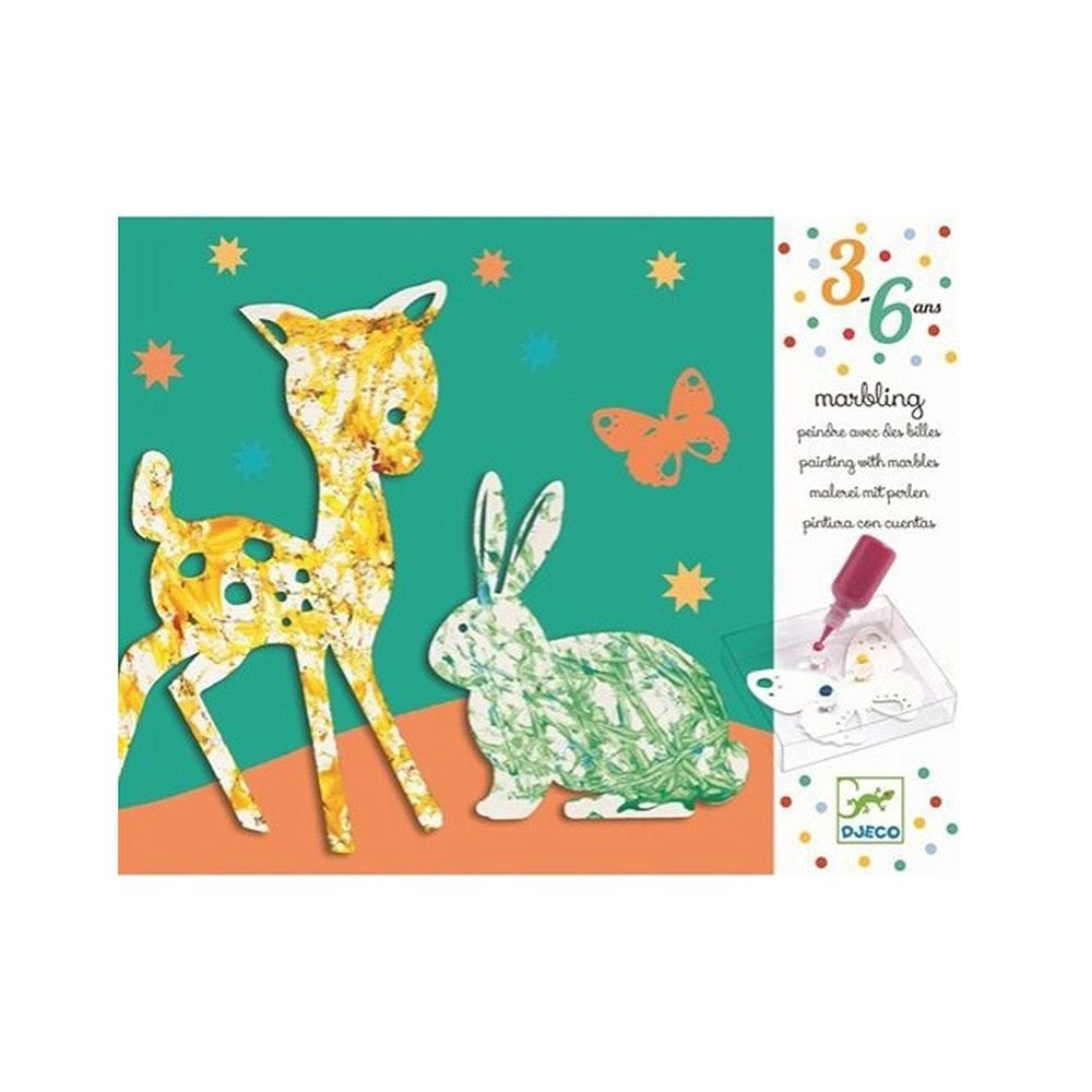 Djeco, Комплект за рисуване със стъклени топчета, Цветен парад