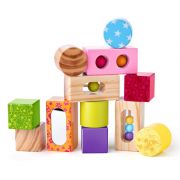 Дървен бебешки конструктор