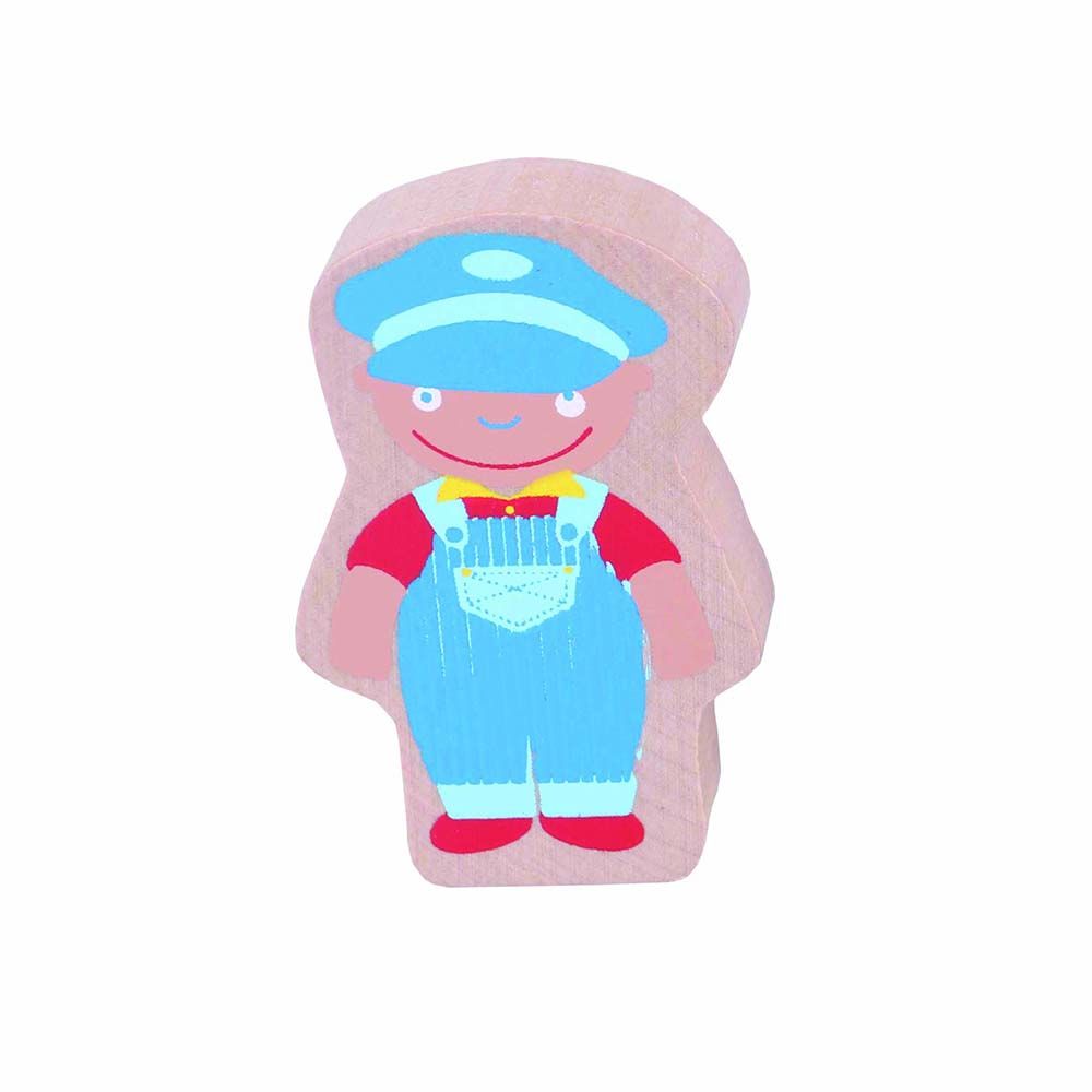 Детско дървено влакче с релси, ПУФ-ПАФ, базов комплект