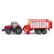 Трактор Massey Ferguson 8690 с ремарке Potinger