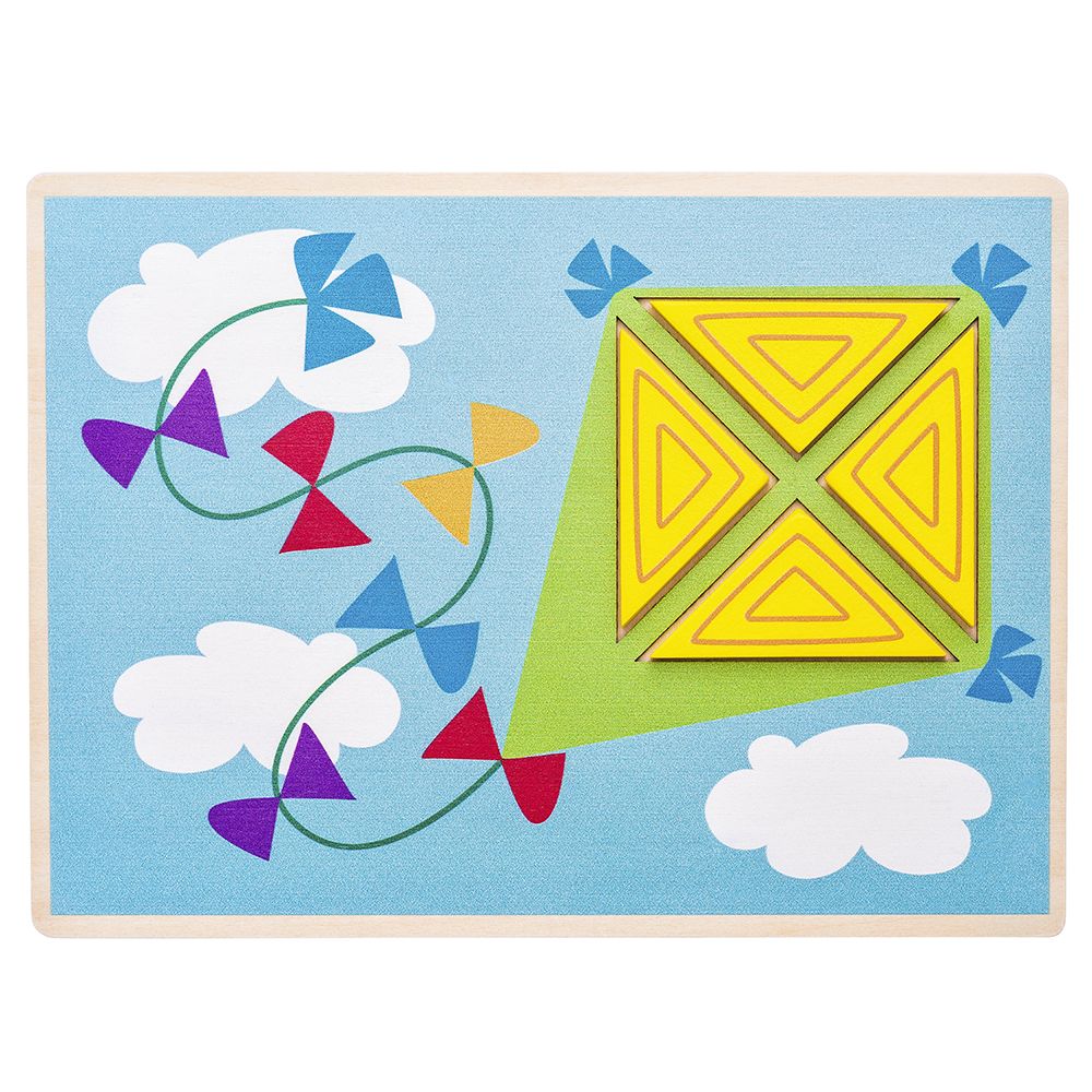 Дървена мозайка за най-малките, Цветове и форми