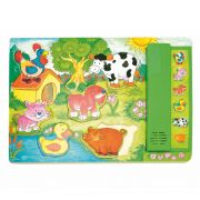 Дървен музикален пъзел Животни