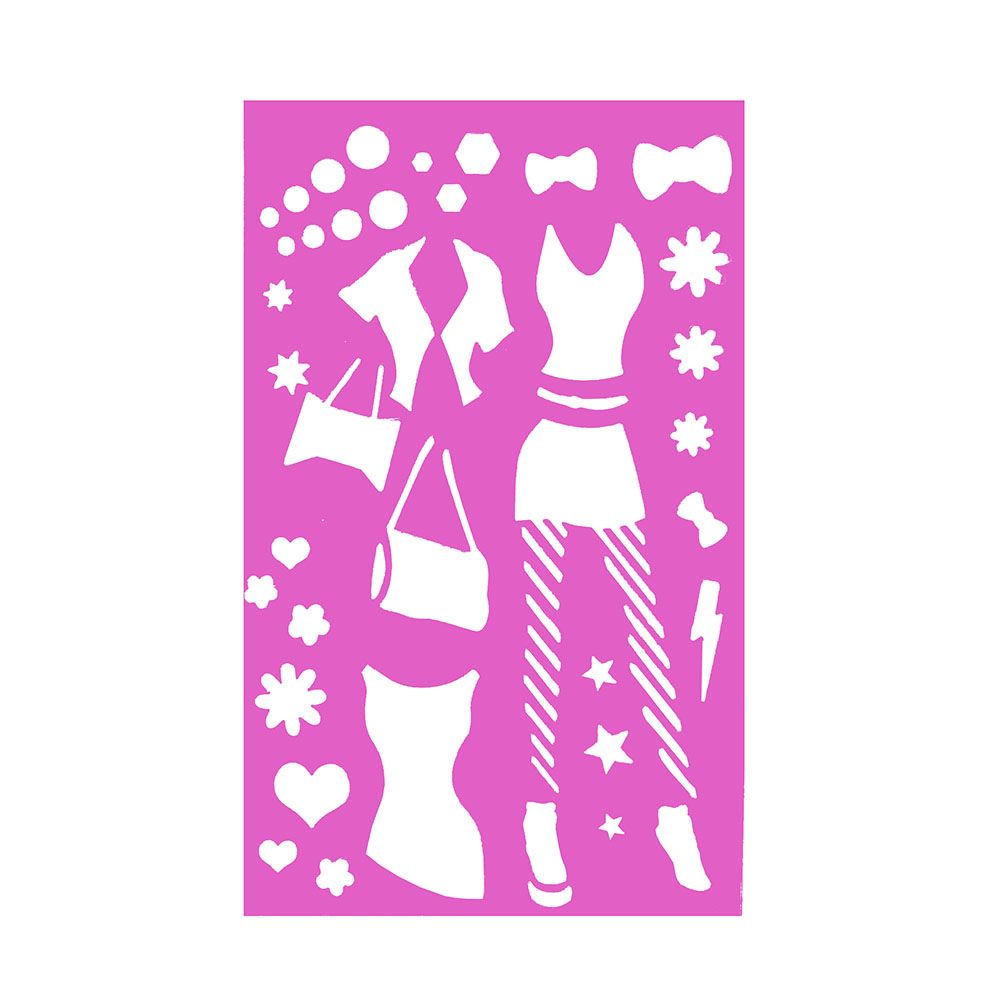 Книжка за рисуване със стикери и шаблони, Диско момичета