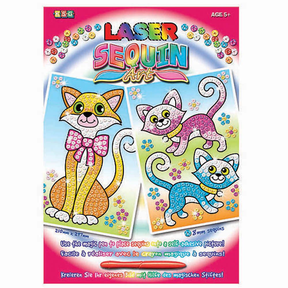 KSG crafts, Изкуство с пайети, Котета