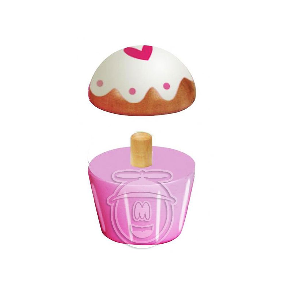 Дървен поднос с торти и мъфини