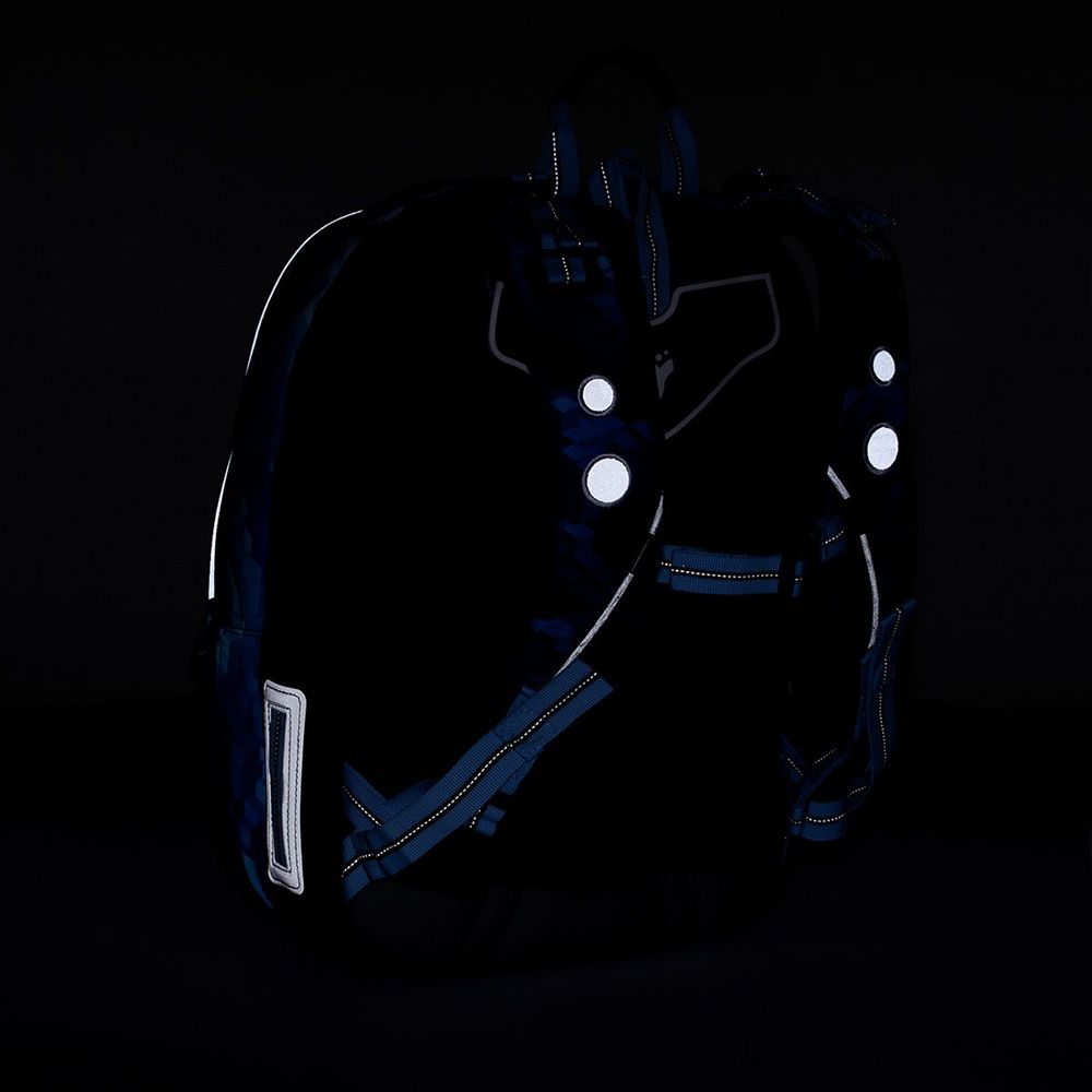 Анатомична ученическа раница, Квадратно синьо