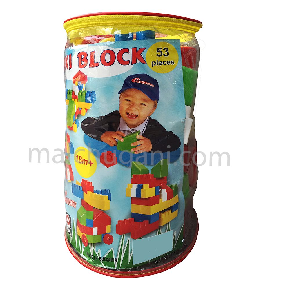 Cimbari, 53 елемента, конструктор MAXI BOCK с едри части