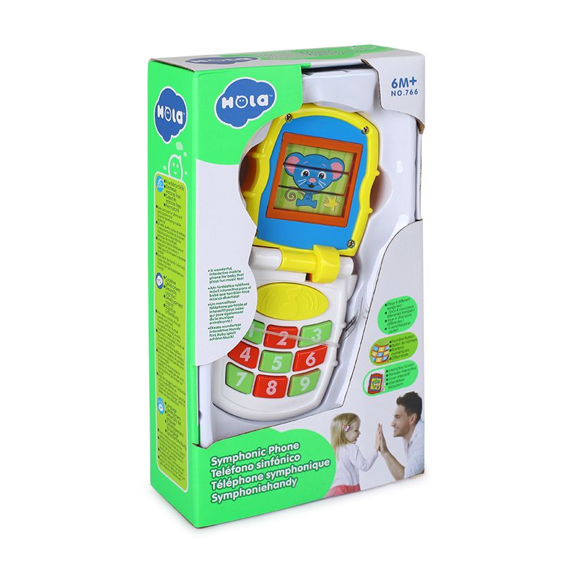 Бебешки мобилен телефон, с музика и светлина, асортимент