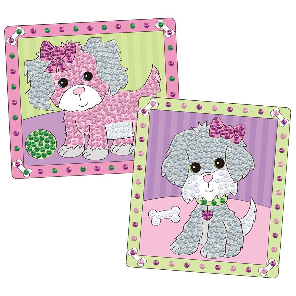 Изкуство с пайети "Кученца"