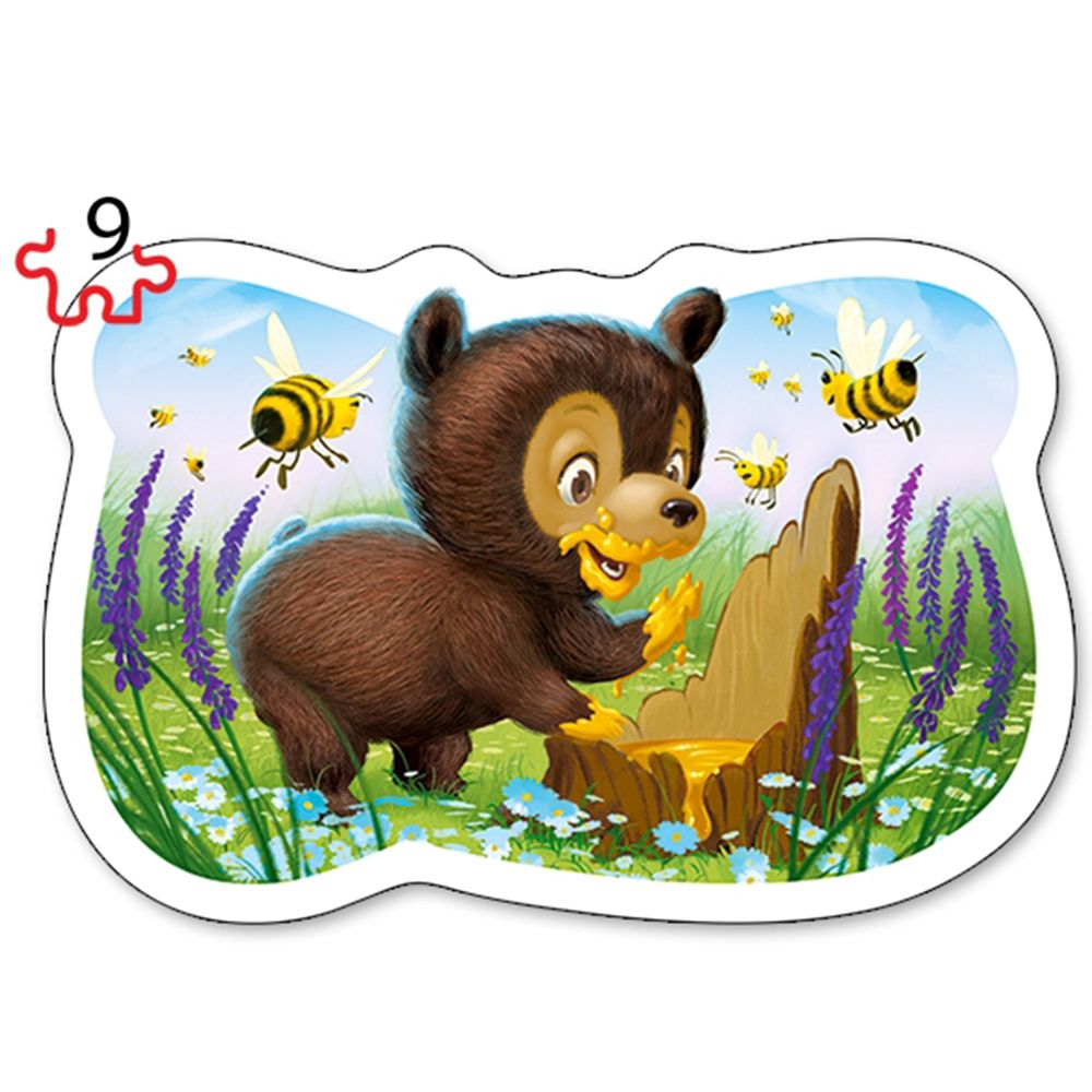 Горски животни, пъзел с 3, 4, 6 и 9 елемента