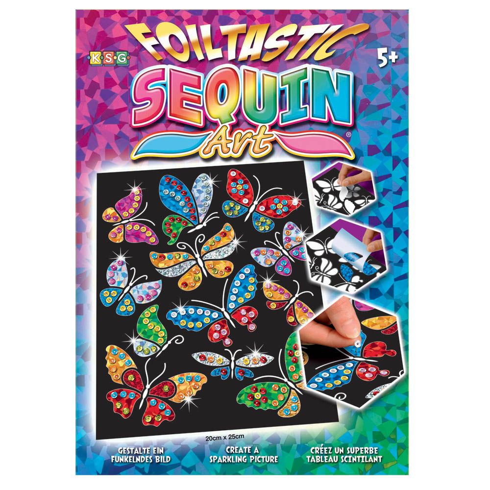 KSG crafts, Изкуство с пайети и фолио, Пеперуди