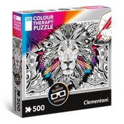 Лъв, 3Д пъзел за оцветяване 500 части