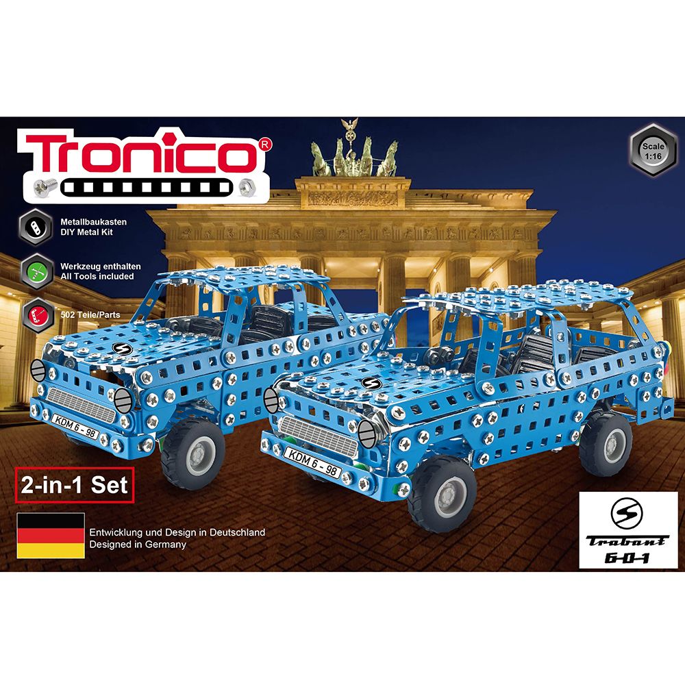 Метален конструктор, Трабант 601, 2 в 1