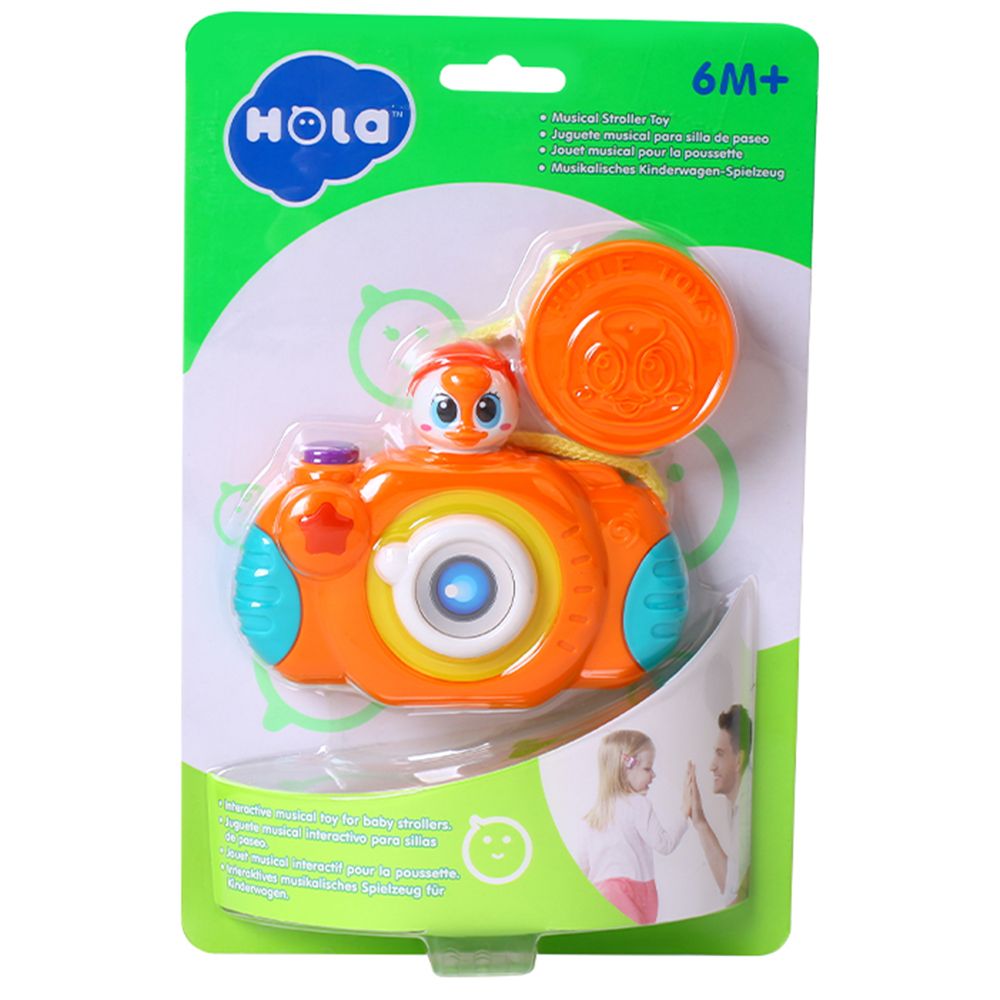 Бебешки музикален фотоапарат, с щипка за закачане