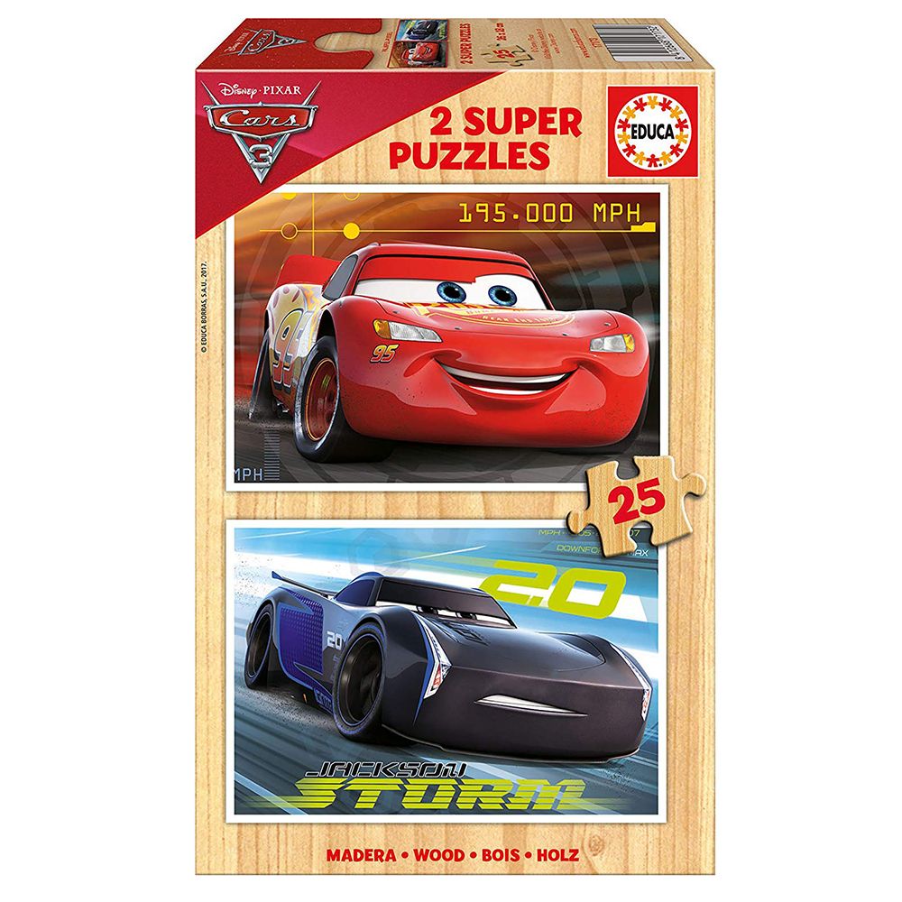 Educa, Колите 3, 2 дървени пъзела х 25 части