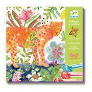 Комплект за рисуване с брокат, Джунгла