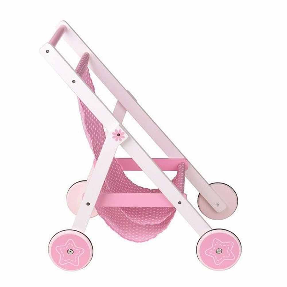 Дървена лятна количка за кукли