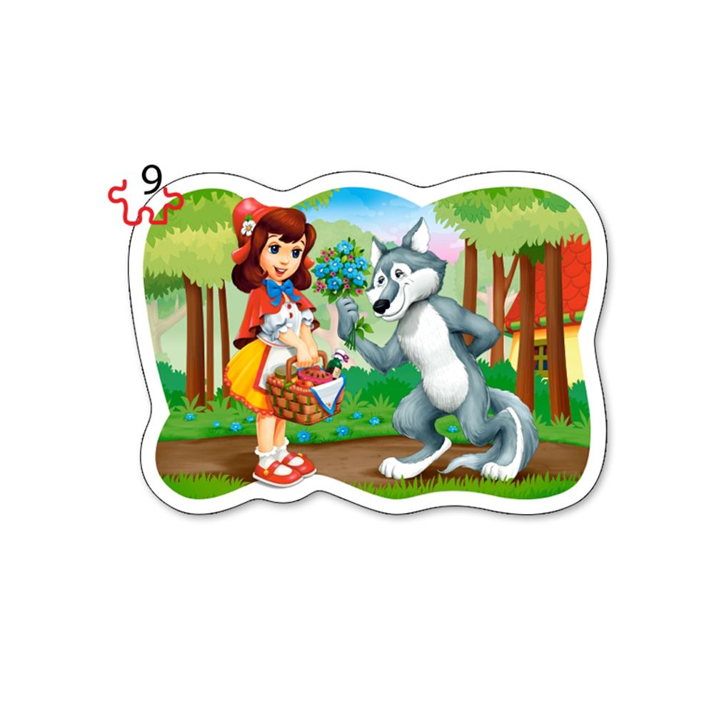 Приказни герои, пъзел с 3, 4, 6 и 9 елемента