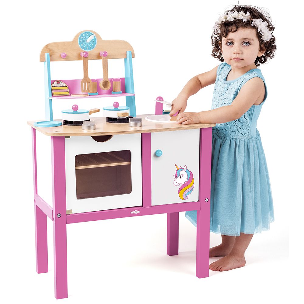 Дървена кухня с аксесоари, Еднорог