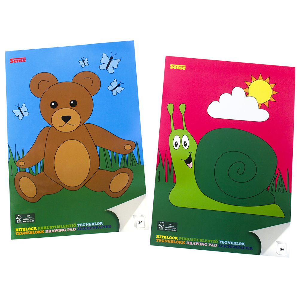 Скицник, формат А4, 30 листа