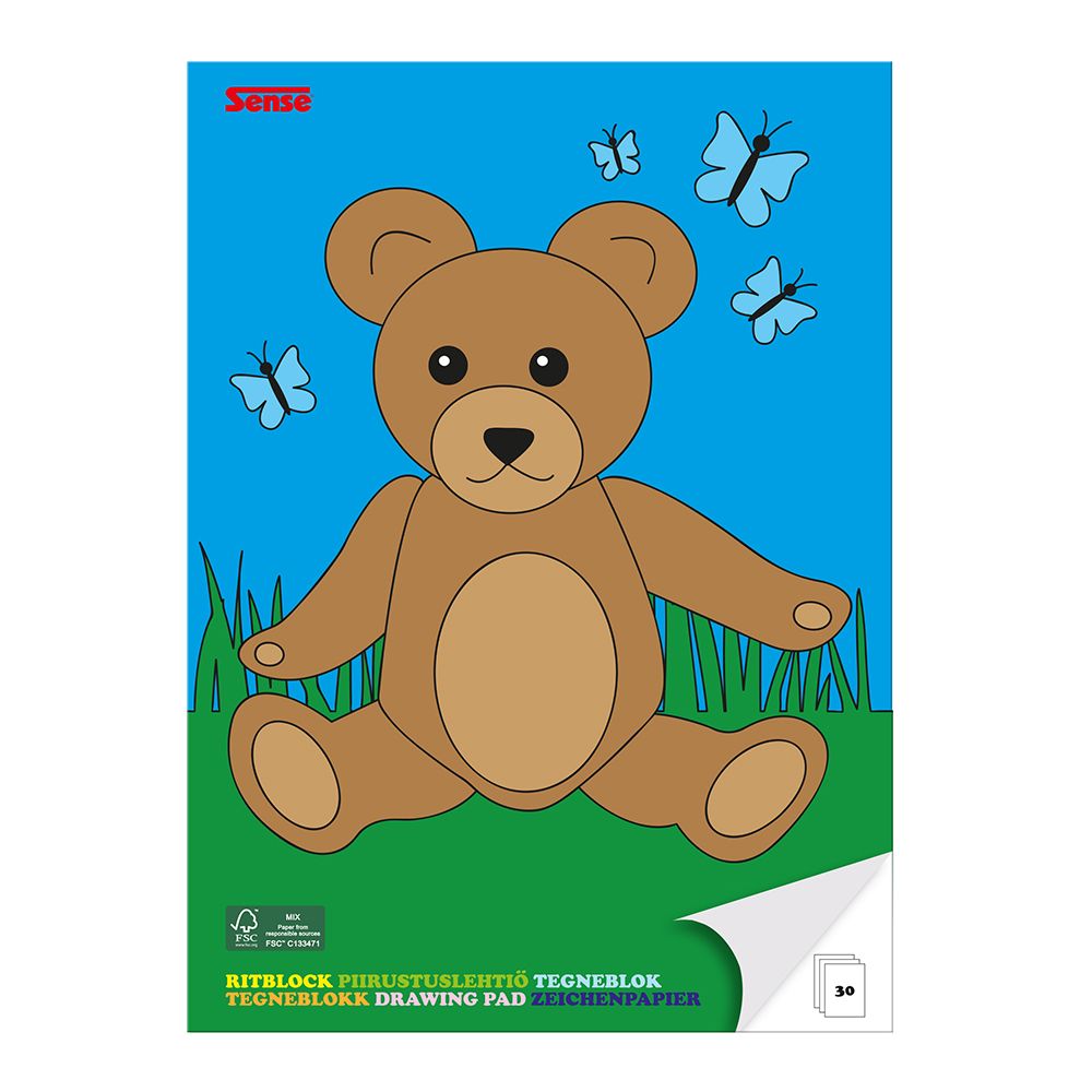 Скицник, формат А4, 30 листа