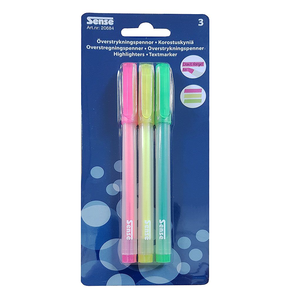 Sense, Текст маркери, 3 броя