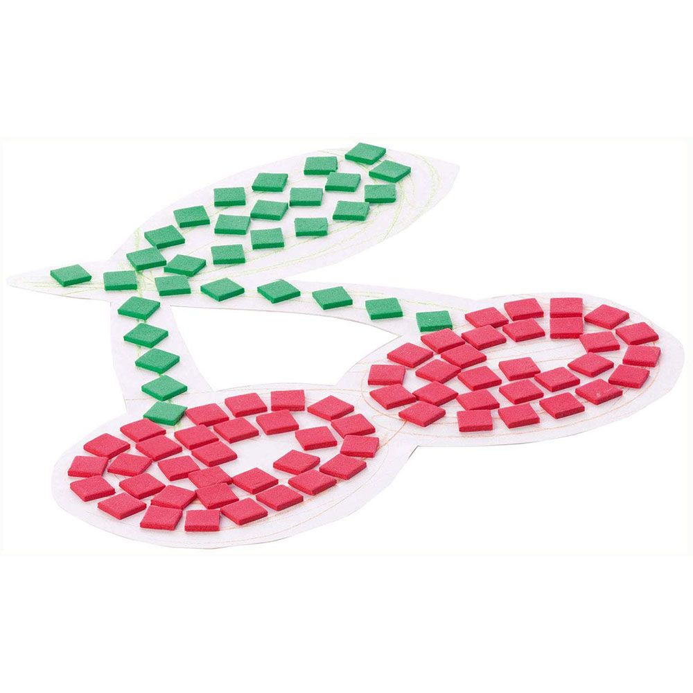 Мозайка с меки елементи, 6 цвята