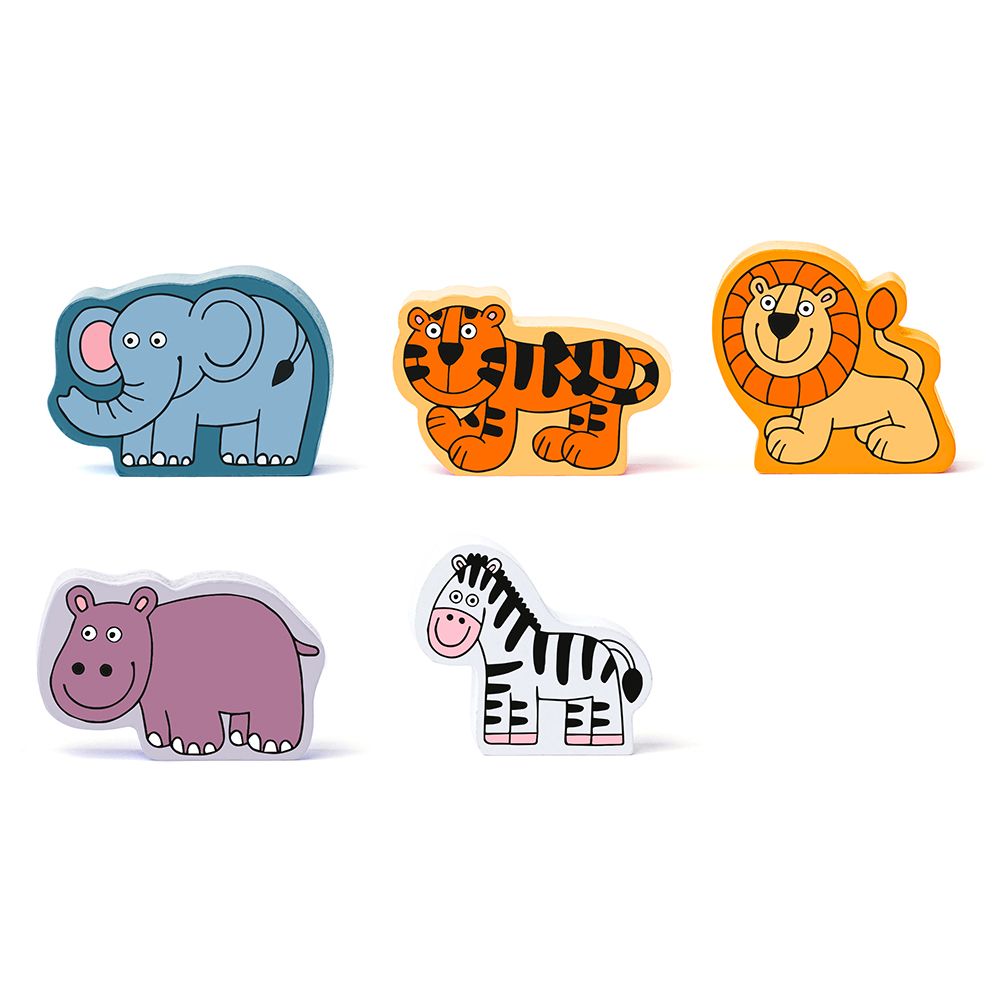 Дървен влак с релси, Весел Зоопарк