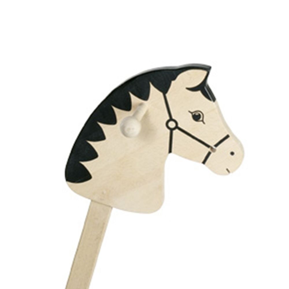 Дървено конче за яздене с пръчка, Калу