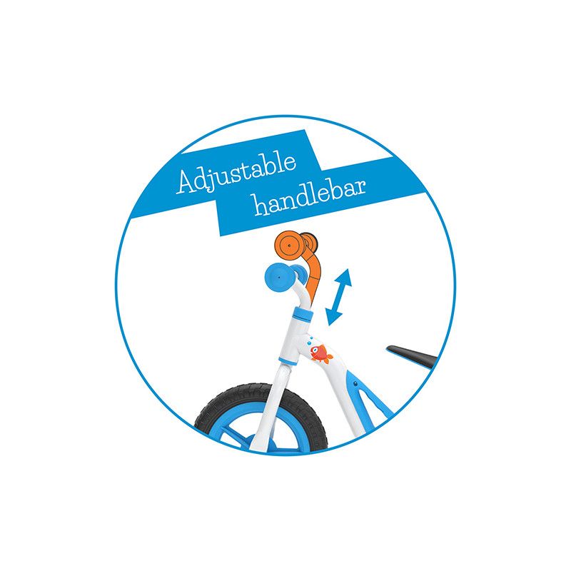 Колело за баланс, Charlie, 10 инча, синьо