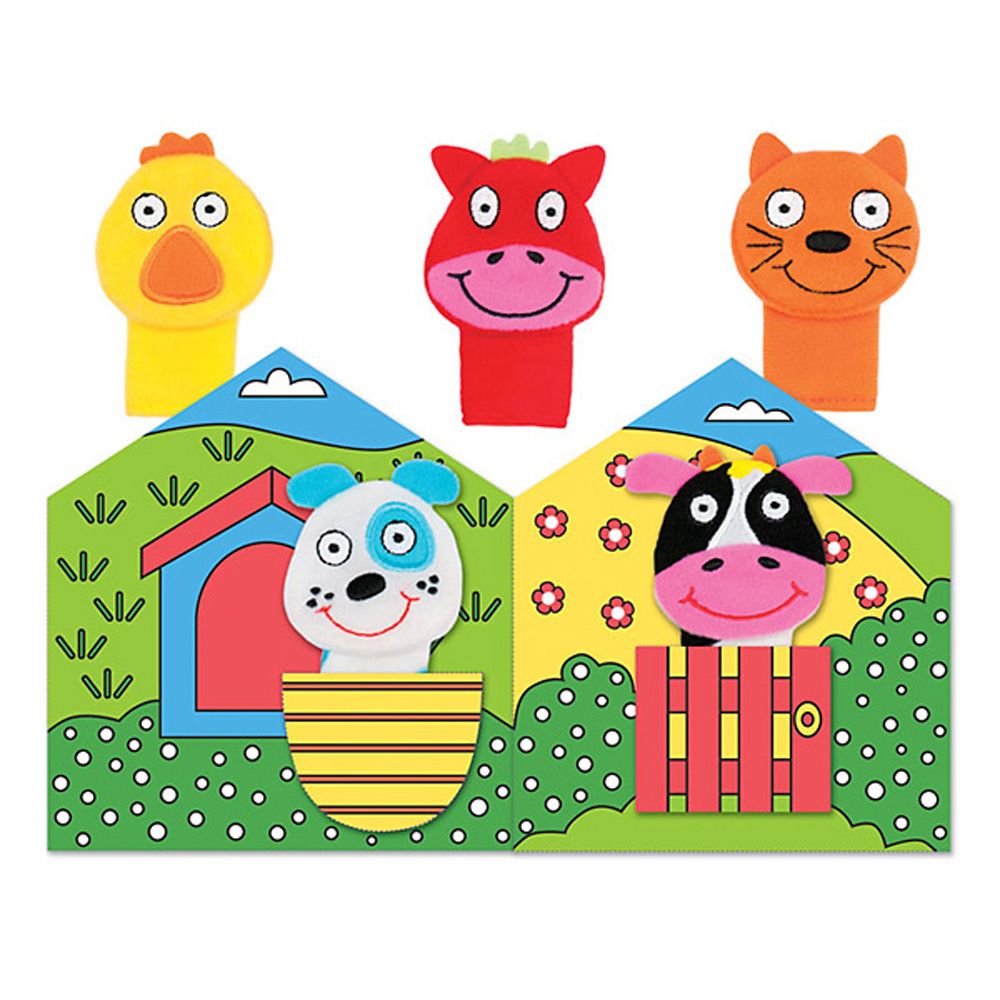 Бебешка книжка с комплект кукли за пръсти